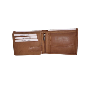 หนังวัวแท้สำหรับผู้ชายกระเป๋าสตางค์แบบเปิดปิดปักลายแฟชั่นกันน้ำคุณภาพระดับพรีเมียมออกแบบได้ตามต้องการ - Product Image 1