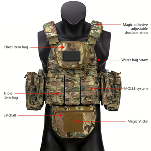 Multifunctional Camouflage Hunting <b>Vest</b> Summer Canvas Lightweight Waterproof Outdoor <b>Vest</b> - Product Image 2