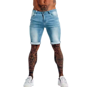 Nouveaux shorts en denim non tissé 100 % coton, coupe slim, décontractés, de haute qualité, pour hommes, style streetwear estival - Product Image 6