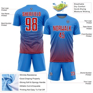 Uniformes de Fútbol para Adultos al por Mayor, Conjuntos Completos Transpirables, Tallas Grandes, Manga Corta, Personalizables para Equipos Deportivos - Product Image 3
