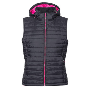 เสื้อกั๊กพัฟเฟอร์ผู้หญิง เสื้อกั๊กน้ำหนักเบา พับเก็บได้ ไม่มีแขน บุนวมแบบฟองอากาศ ซิปหน้า อุ่นสบายสำหรับฤดูหนาว - Product Image 1