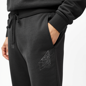 Pantalon de jogging en molleton épais brodé au charbon de bois, qualité supérieure, vente en gros, vêtements décontractés et tendance - Product Image 1