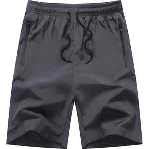 Nouveaux shorts de jogging en laine pour hommes avec logo personnalisé, taille mi-haute élastique, respirants, poches imperméables, décontractés, écologiques - Product Image 3