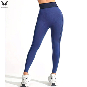Two-Piece Simple Sports Set, Thin Strap Round Neck <b>Crop</b> <b>Top</b> And Slim Fit Workout Leggings Fitness Outfit For Women - Product Image 6