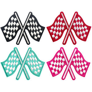 Premium Factory Custom Embroidery Patch Brand Logo Woven Fabric Badge <b>Iron</b> On Clothing Applique Felt Flower Heart Patch for Hats - Product Image 1
