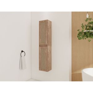 24-Inch Soft Close Doors Bathroom Side Cabinet with <b>Float</b> Mounting Design KD Packing Bathroom Shelves - Product Image 5