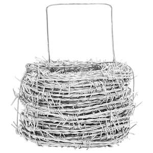 Fil barbelé en acier galvanisé à chaud, 328,08 pieds, couleur argent - Product Image 2