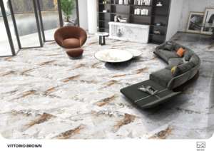 Carreaux de porcelaine brillants de qualité supérieure, format 600x1200, grand format, pour sols et murs, pour maisons de luxe et usage commercial. - Product Image 4