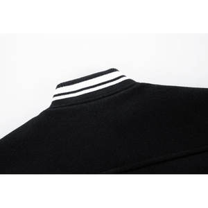 Chaqueta de invierno para hombre, estilo universitario, mezcla de lana y cuero, ropa exterior. Proveedor mayorista de chaquetas universitarias personalizadas para hombre. Chaqueta universitaria. - Product Image 5