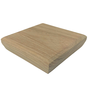 Capuchons de poteau d'escalier décoratifs en bois de peuplier, écologiques et durables, pièces d'escalier au design minimaliste, en bois massif pour intérieur, 110x110x30mm - Product Image 1