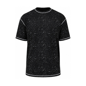 T-shirt Streetwear Homme en Coton 100% Délavé à l'Acide, Qualité Supérieure, Grammage Lourd 460g, Manches Courtes, Vente en Gros - Product Image 4