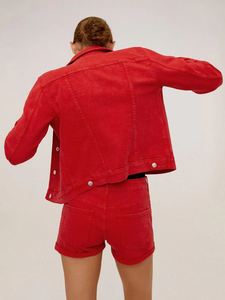 Casual <b>Washed</b> Slim Fit OEM Custom Design Wholesale Womens Denim <b>Set</b> for Streetwear New Arrival Women's Denim Jacket - Product Image 3