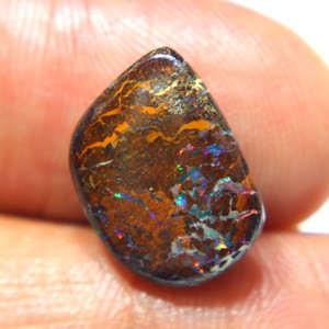 Cabujón de Ópalo Boulder Suelto Natural de Australia, Piedra de Ópalo Boulder Sólido con Fuego para Joyería - Product Image 3