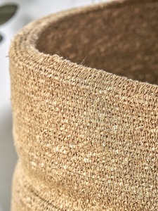 Cesta de Almacenamiento Hecha a Mano de Mimbre Natural Pacific Lifestyle, Cesta Acanalada, Venta al por Mayor, Ecológica, Hecha en Vietnam - Product Image 3