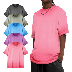 2026 Harry Johnson Production <b>Men's</b> Oversized Acid Wash <b>Longline</b> Short Sleeve <b>T</b> <b>Shirt</b> O Neck Solid Vintage Street Tee OEM ODM - Product Image 1