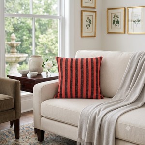 TNT Yarn Dyed Cushion <b>Cover</b> | Premium Solid Decorative Throw Pillow <b>Cover</b> with Contrast Piping for <b>Sofa</b>, <b>Bed</b> & Home Decor - Product Image 5