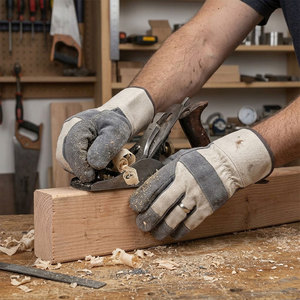 Guantes de Seguridad de Cuero Vacuno de Alta Calidad para Construcción, Jardinería Industrial y Trabajo - Product Image 4