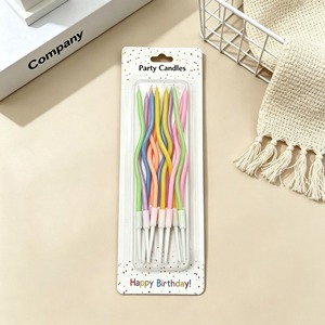 TOOWIN Curved Cake <b>Candles</b> – <b>Set</b> of 12 Gold-Plated Birthday <b>Candles</b> for Romantic Party Cakes - Product Image 3