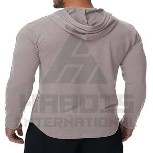 Sudadera con Capucha de Manga Larga para Hombre, Color Sólido |   Sudadera con Capucha Suave y Cómoda de Alta Calidad, Sudadera Extra Grande de Algodón/Poliéster para Hombre - Product Image 3