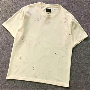 Camiseta Oversize Personalizada con Logo para Hombre, de Algodón, Hombros Caídos, Estilo Urbano, Cuello Simulado, Lisa, Corta - Product Image 6