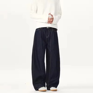 High Quality Vintage Custom <b>Jeans</b> Manufacturer Hip Hop Casual Oversized Wash Baggy Heavyweight Loose Wide Leg Denim <b>Jeans</b> <b>Men</b> - Product Image 1