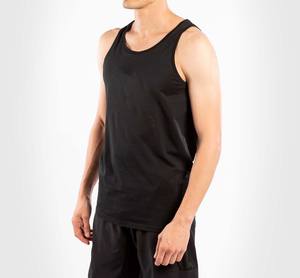 เสื้อกล้ามผู้ชายผ้าฝ้าย/ใยไผ่สีพื้นสวมใส่สบาย แห้งเร็ว ต้านเชื้อแบคทีเรีย รับผลิตตามสั่งพร้อมปักโลโก้ขายส่ง - Product Image 1