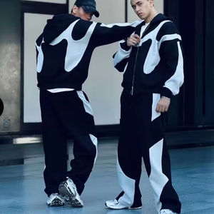 Conjunto de Dos Piezas Personalizado de Ropa Urbana para Hombre, Transpirable, 100% Poliéster, con Capucha, Estampado por Sublimación, Servicio OEM, Verano - Product Image 1