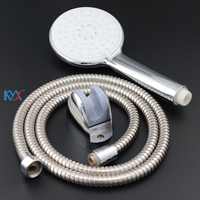 Robinetterie de douche multifonctionnelle haute pression avec douchette à main et fonction eau chaude et froide pour ensemble de douche de bain