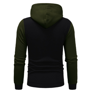 Chándal para hombre con forro de capucha en contraste, mezcla de algodón y nailon, interior de colores vibrantes, chaqueta con cremallera completa y pantalones jogger a juego. - Product Image 2