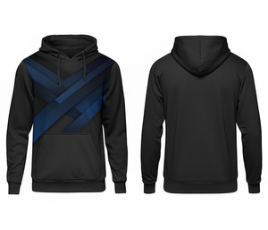Sweat à capuche personnalisé avec logo par sublimation, style streetwear – Sweat à capuche personnalisé pour équipe, hommes, femmes, jeunes, veste à capuche d'entraînement, vêtements de sport - Product Image 5
