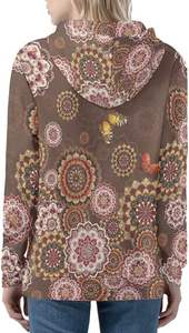Sweat-shirts à capuche 100% coton pour femmes, tendance, haute qualité, personnalisables par sublimation, vente en gros - Product Image 3