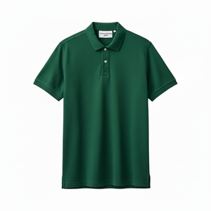 Camisas de hombre con logotipo personalizado, camisas casuales de manga corta, 100% poliéster y algodón, ecológicas, de secado rápido, transpirables, con bolsillo, tipo polo. - Product Image 1