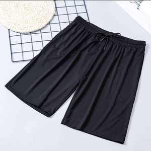 Men's Solid Color Cotton Bermuda <b>Shorts</b> Elastic Waist Drawstring Casual Mid Length Breathable Sport <b>Shorts</b> - Product Image 5