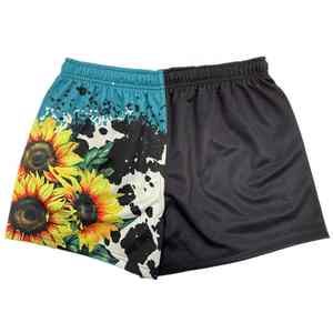 Custom Girls Sports <b>Shorts</b> Polyester Regular Fit Anti <b>Slip</b> Waistband Sublimated Casual Rugby Football Training Wear - Product Image 1