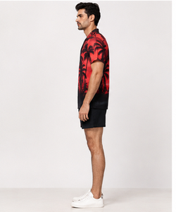 Chemises de plage tropicales personnalisées pour hommes, chemises boutonnées décontractées pour les vacances, chemises hawaïennes à manches courtes, vêtements de plage d'été à fleurs, vente en gros - Product Image 3