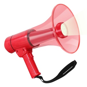 50W Waterproof Professional Portable <b>Megaphone</b> with 5 Cores 800-Yard Range Flashlight Siren Voice Amplifier for Cheerleading - Product Image 1