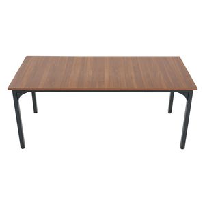 71-Inch Rectangle <b>Dining</b> <b>Table</b> Large <b>Rustic</b> <b>Wood</b> Furniture Stable 6-8 Person Farmhouse Dinner <b>Table</b> Rectangular Conference Desk - Product Image 2