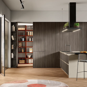 ตู้ครัวไม้หรูหราแบบโมดูลาร์สั่งทำพิเศษของโครงการ JY พร้อมดีไซน์ทันสมัยสำหรับใช้ในโรงแรม - Product Image 2