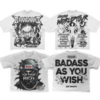T-shirts décontractés streetwear à épaules tombantes, coupe régulière, 100 % coton épais, anti-boulochage, avec logo personnalisé, les plus vendus