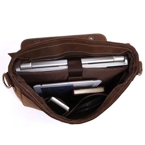 Porte-documents pour ordinateur portable en cuir véritable durable pour hommes - Sac à main de bureau pour cadres, utilisation quotidienne LLB-0347 - Product Image 5