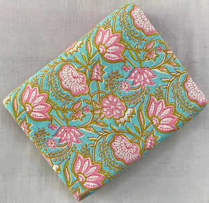 Tissu de course 100 % coton fait main, écologique, imprimé à la main au bloc, poids moyen, séchage rapide, pour sacs, chemises et housses pour garçons - Product Image 1