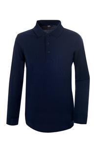 [MARK] OEM/ODM Marca Coreana MT-1211 Polo de Manga Larga de Algodón Peinado Mezclado 30's con Bolsillo en el Pecho - Product Image 3