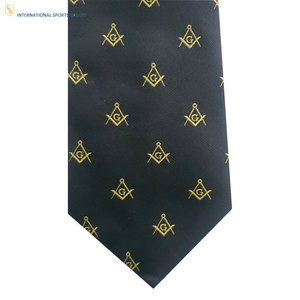 Cravate de la collection de luxe pour la franc-maçonnerie, confectionnée avec soin à partir de tissu de qualité supérieure, détails élégants et aspect raffiné - Product Image 6