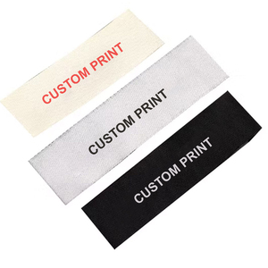 Custom Black Damask Neck <b>Labels</b> Personalised Woven End Fold <b>Label</b> Name Logo Clothes Collar <b>Sew</b> <b>on</b> <b>Label</b> for <b>Clothing</b> - Product Image 1