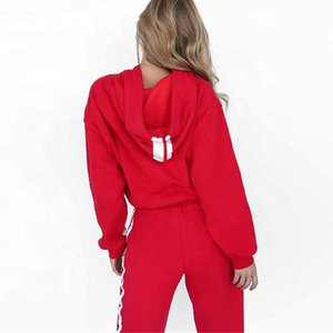 ชุดวอร์มผู้หญิงแบบสั่งทำพิเศษ ปี 2025 ชุดเซ็ต 2 ชิ้น สำหรับออกกำลังกาย วิ่ง ระบายอากาศได้ดี คุณภาพสูง เสื้อและกางเกงวอร์มแบบสวมหัว - Product Image 3