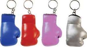 Llavero Personalizado de Guante de Boxeo Mini de Cuero, Llavero de Bandera de PU/PVC Ligero, Unisex, Rojo, Azul, Rosa, Plateado - Product Image 5