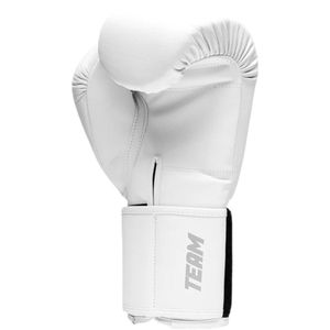 ถุงมือชกมวยหนังวัวแท้สีขาว Fly Boxing Superloop Team - Product Image 3