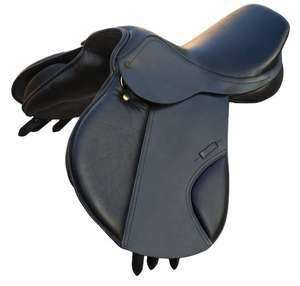 Premium Leather English Dressage Saddle Deep Seat Soft Padding Durable Construction Professional Riding Training Saddle - Product Image 1