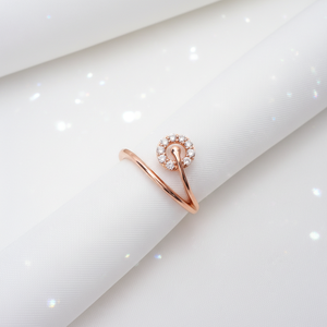 Anillo de Compromiso con Circonita Cúbica en Forma de Amanecer, Diseño Moderno, Chapado en Plata de Ley 925, Regalo de Aniversario y Fiesta para Mujer - Product Image 4