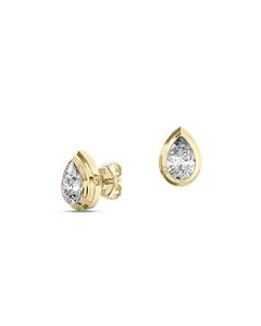 Asscher Cut Moissanite Bezel <b>Stud</b> <b>Earrings</b> for Women Gold Plated Minimalist Diamond <b>Stud</b> <b>Earrings</b> Gift - Product Image 2